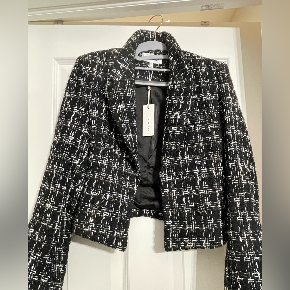Heartloom Anira Blazer, Black Tweed, XS, NWT